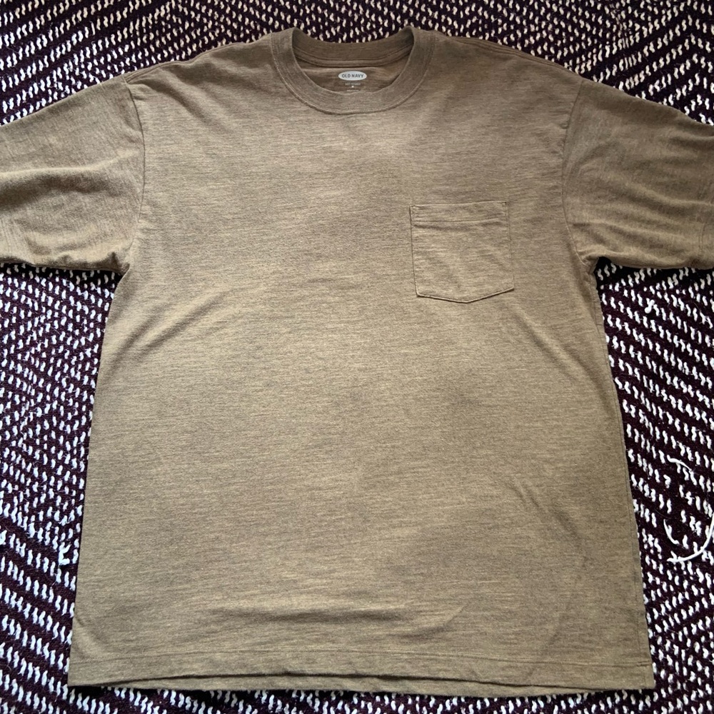 Brown Old Navy Men T-Shirt